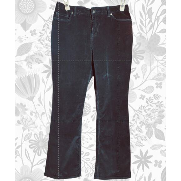Sonoma Life + Style Womens 12 Short Original Fit Black Corduroy Boot Cut Pants. - Picture 2 of 7